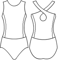 Low Bodice Crossback with side panels